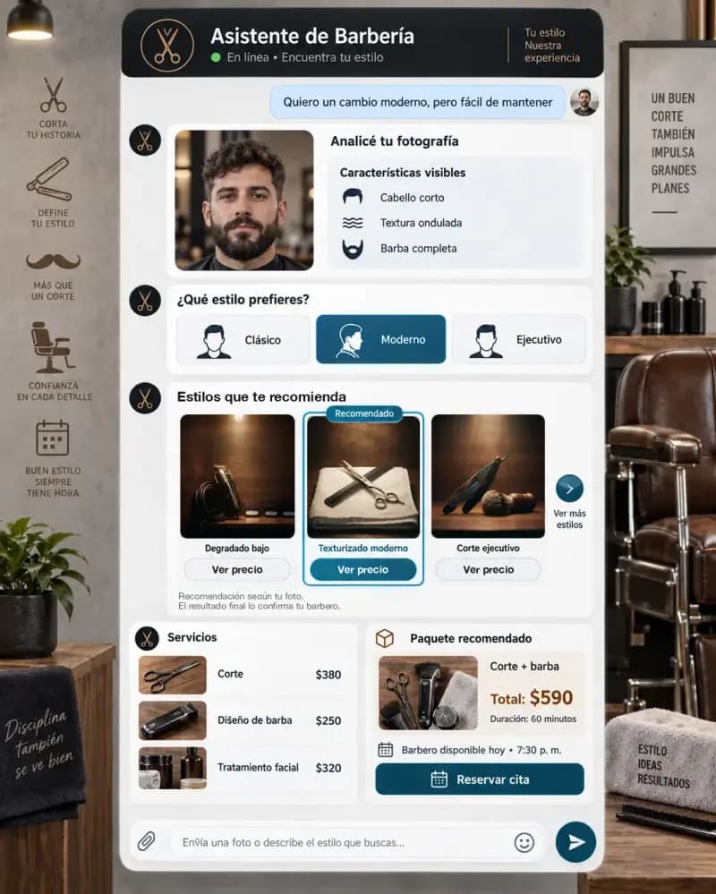 Asistente de IA para barbería