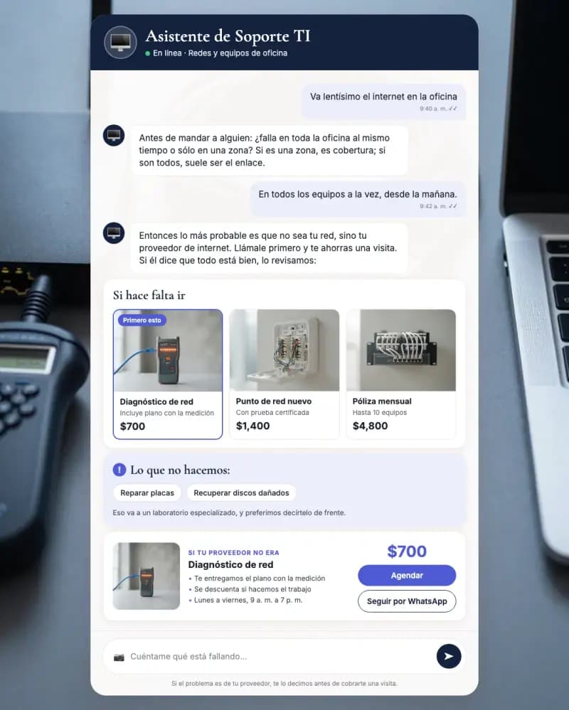 Asistente de IA para soporte técnico