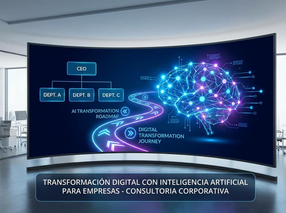 Hoja de ruta de transformación digital con inteligencia artificial