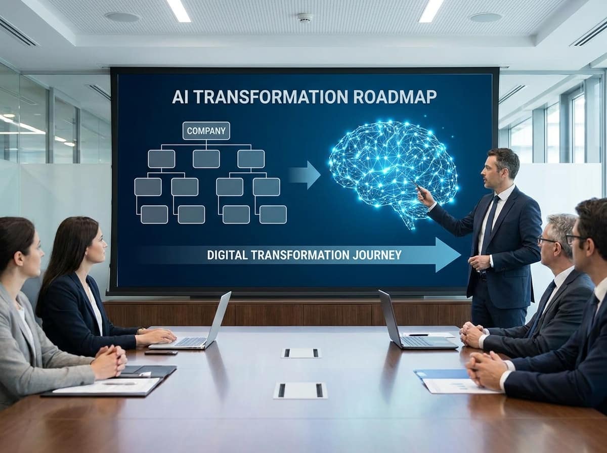 Hoja de ruta de transformación digital con inteligencia artificial