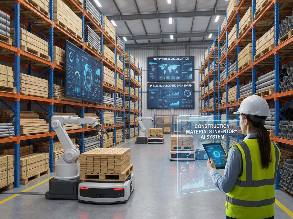 Gestión de materiales de construcción con automatización e IA