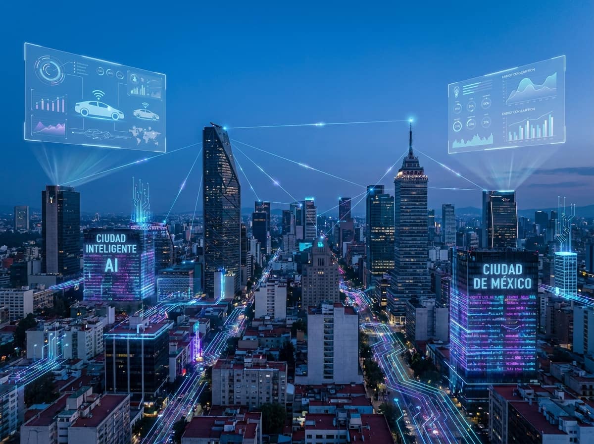 Ciudad de México inteligente con infraestructura de IA