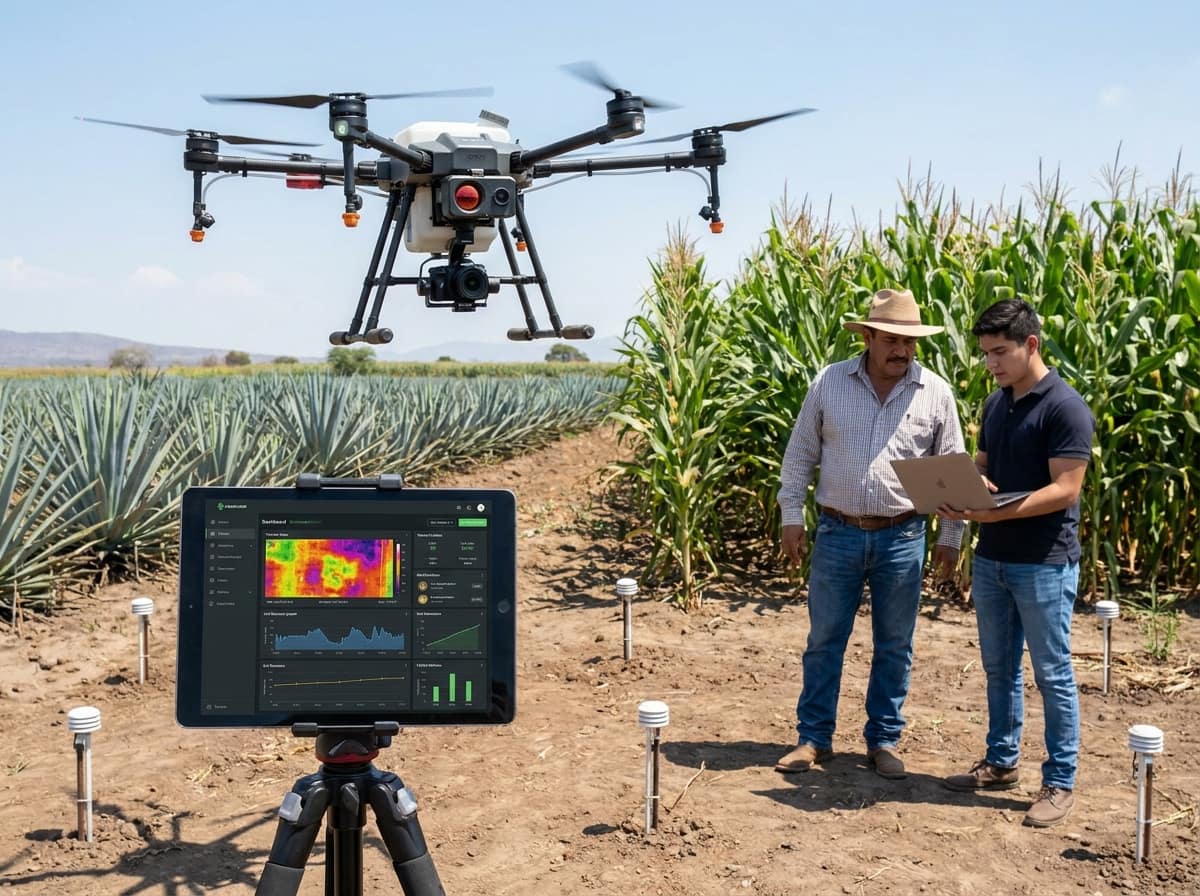 Agricultura de precisión con drones e inteligencia artificial Mexico