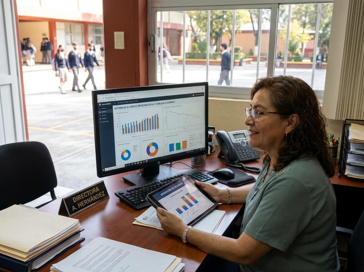 Administración escolar con inteligencia artificial Mexico