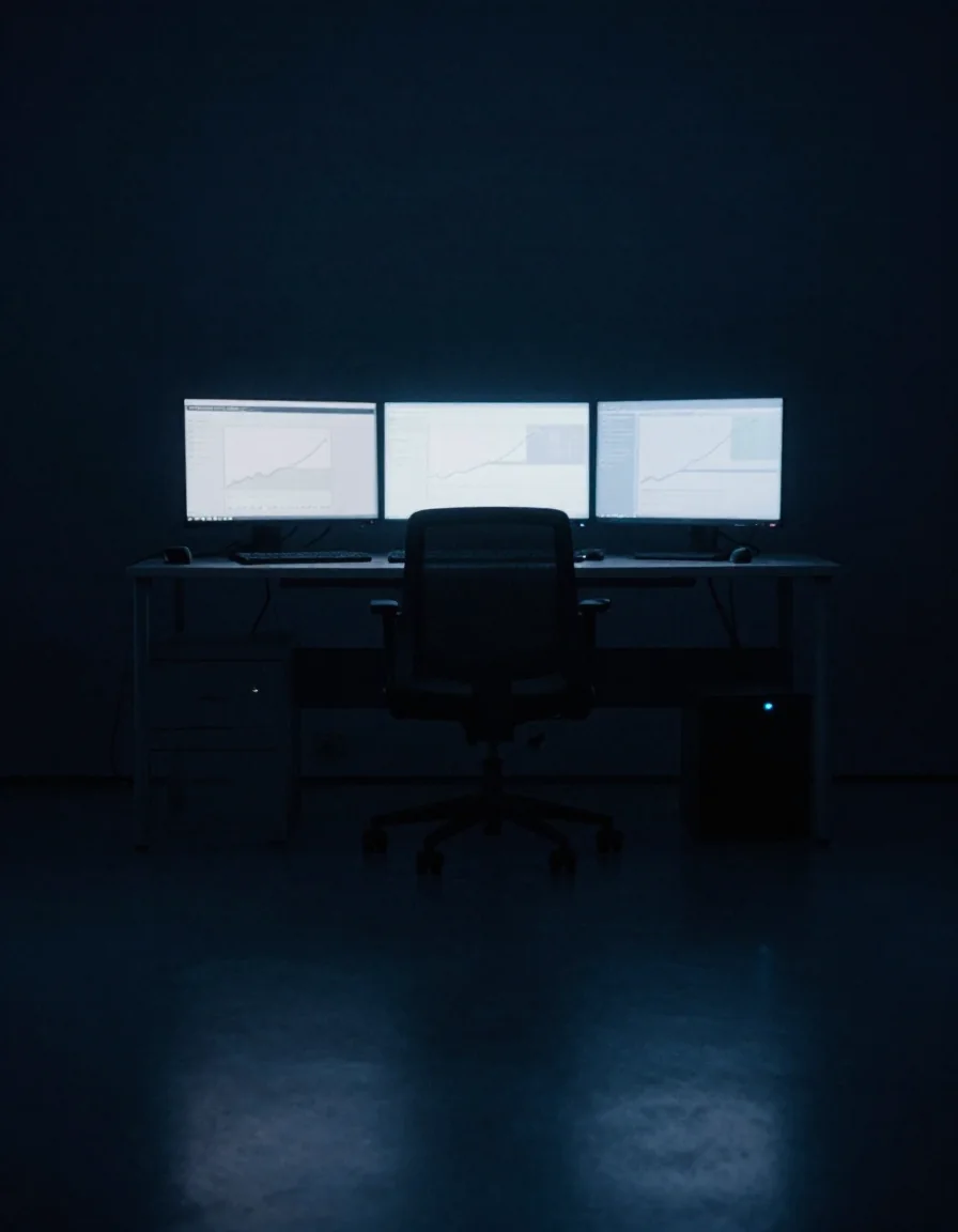 Sala de monitoreo con pantallas.