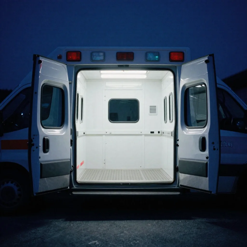 Pasillo de un hospital.
