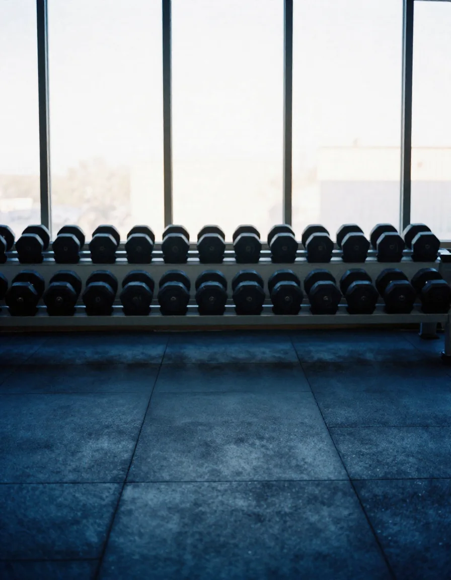 Un gimnasio vacío.