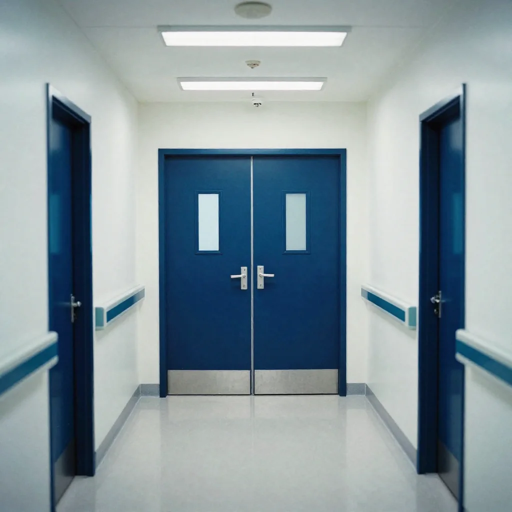 Pasillo de un hospital.