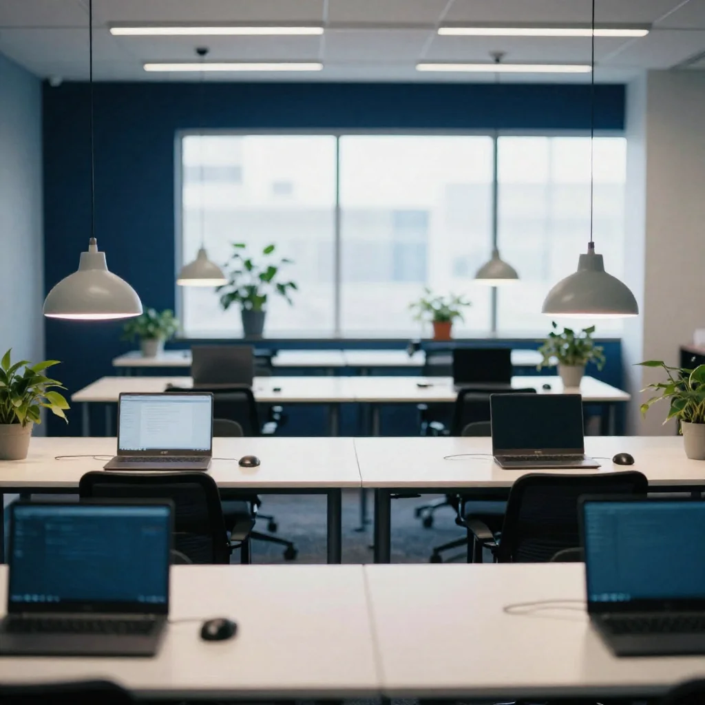 Un espacio de coworking.