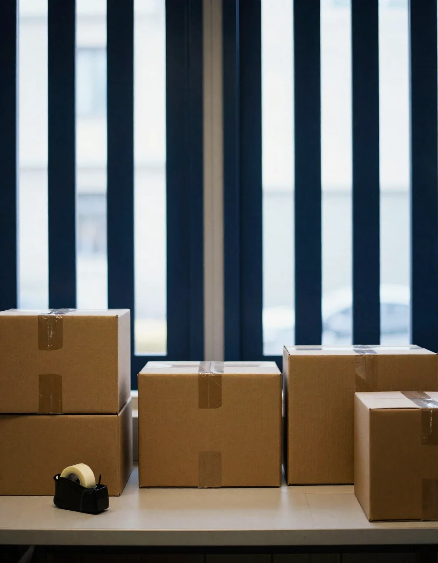 Cajas listas para envío.