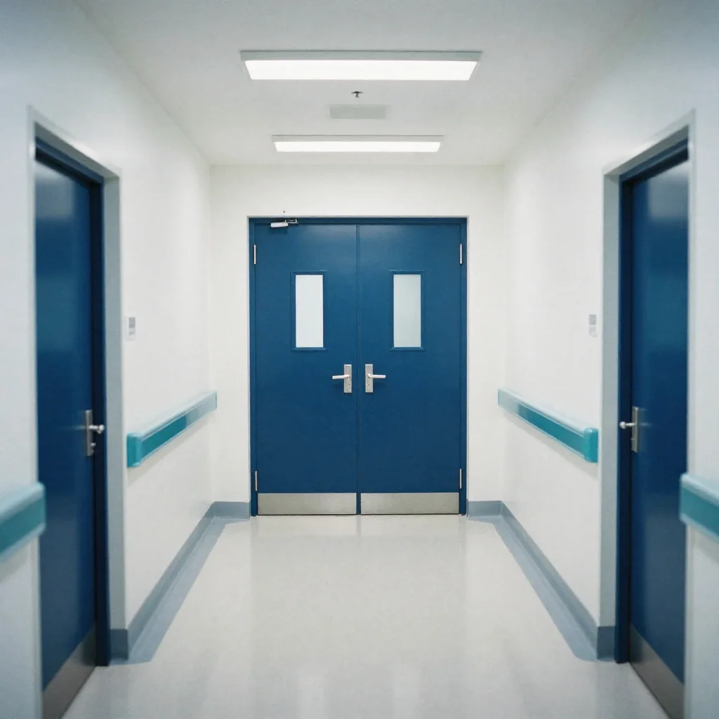 Pasillo de un hospital.