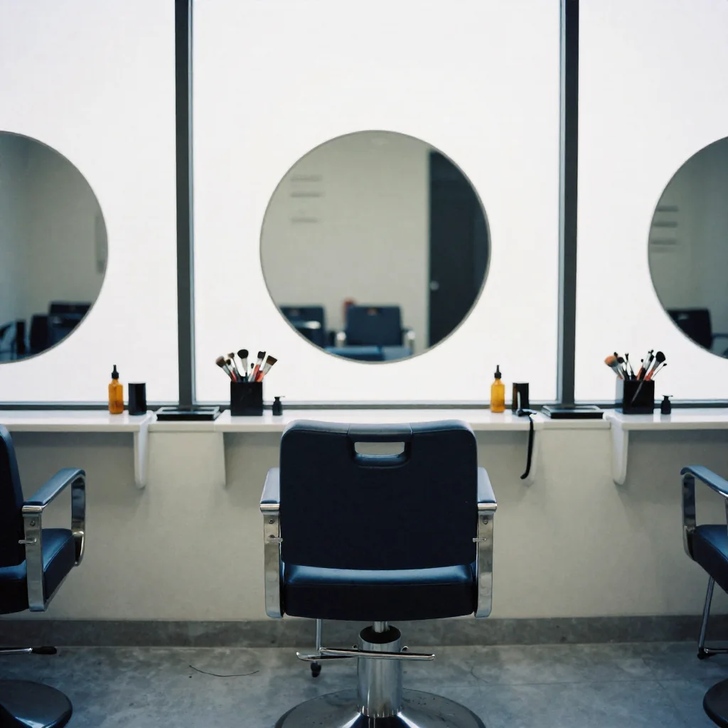 Un salón de belleza vacío.