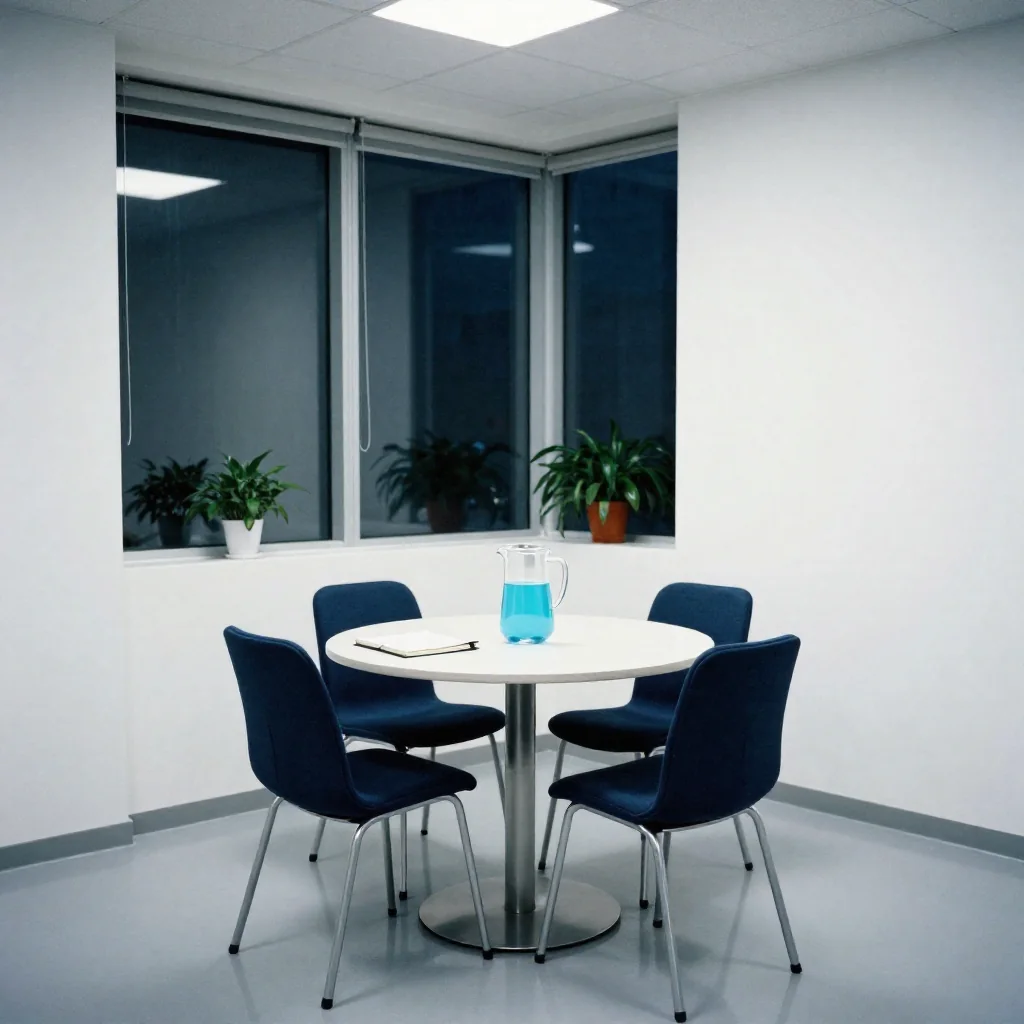 Sala de juntas vacía.