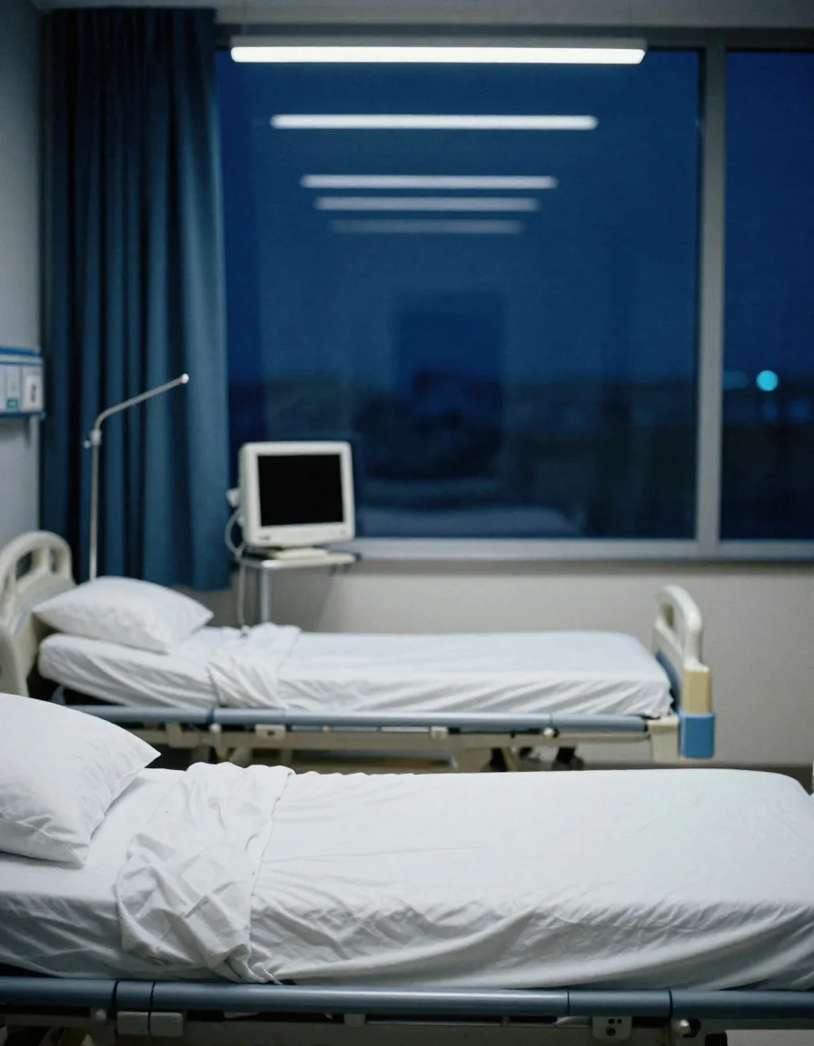 Pasillo de un hospital.