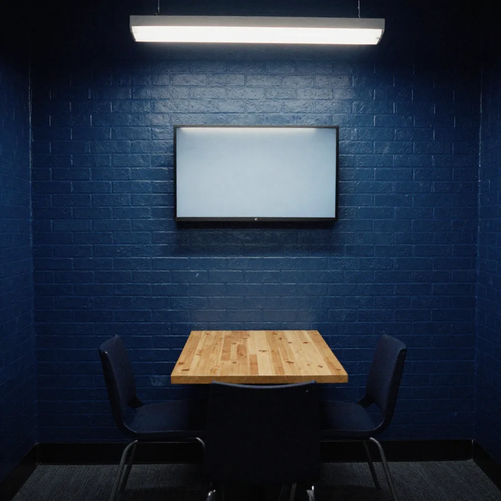 Sala de juntas vacía.