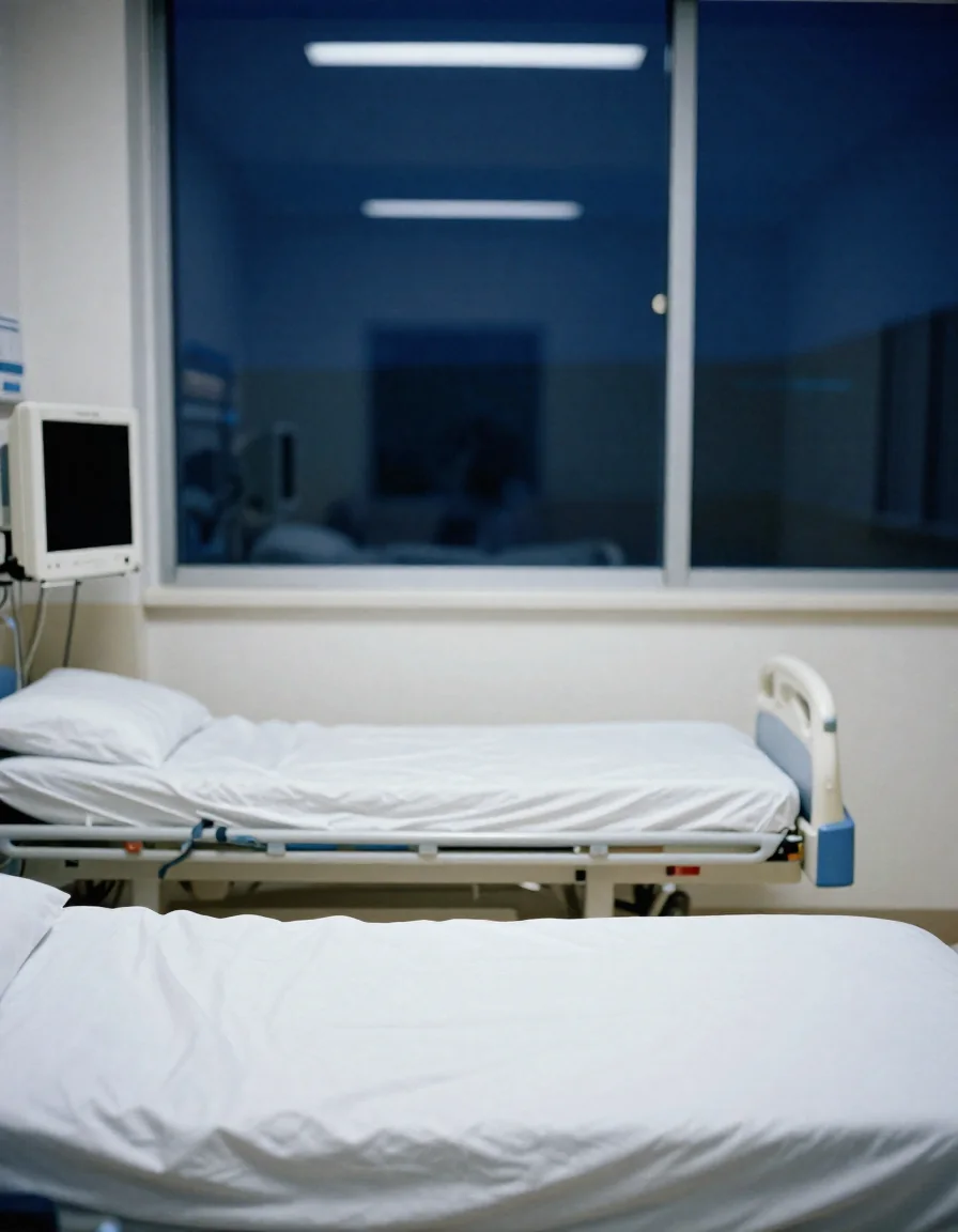 Pasillo de un hospital.