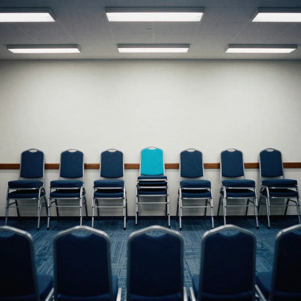 Sala de juntas vacía.