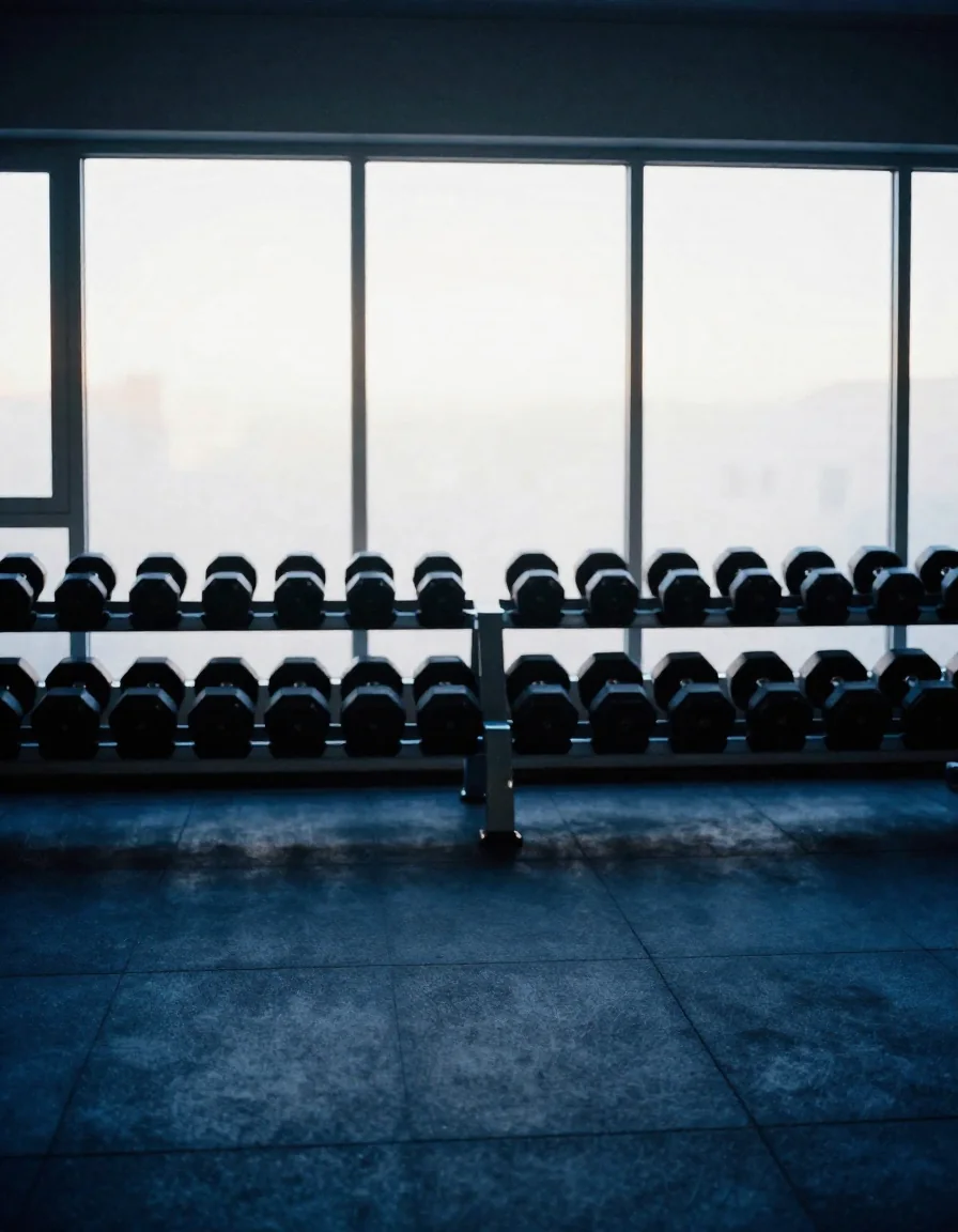 Un gimnasio vacío.