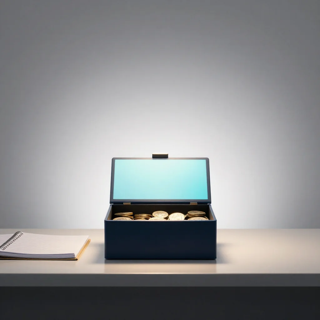 Pilas de monedas sobre una mesa.