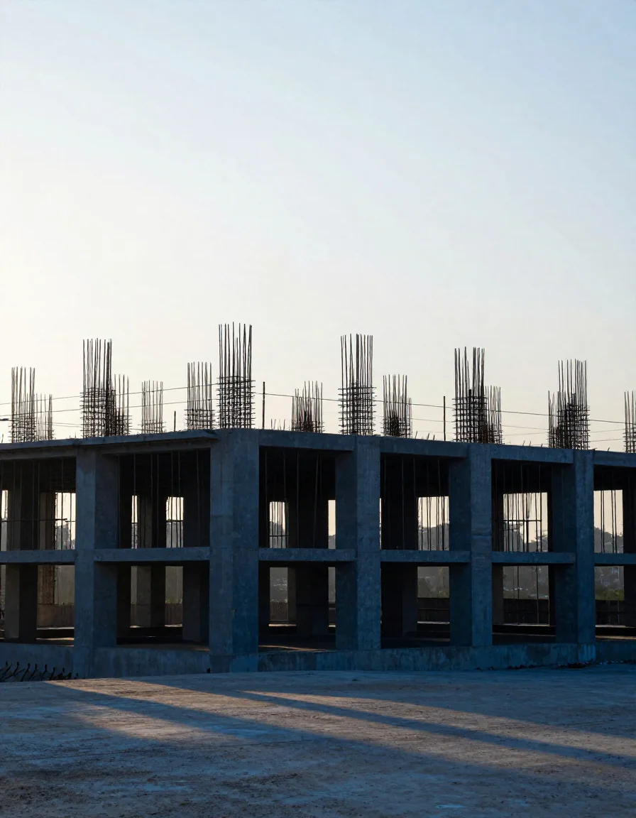 Un edificio en construcción.
