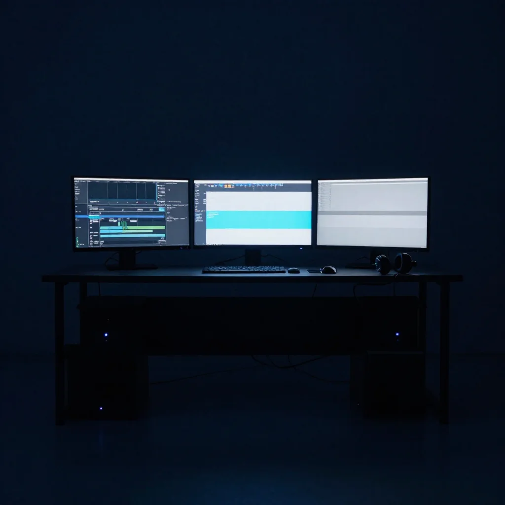 Un pequeño estudio para grabar contenido.