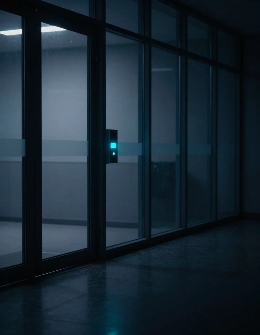 Puerta de acceso con control de seguridad.