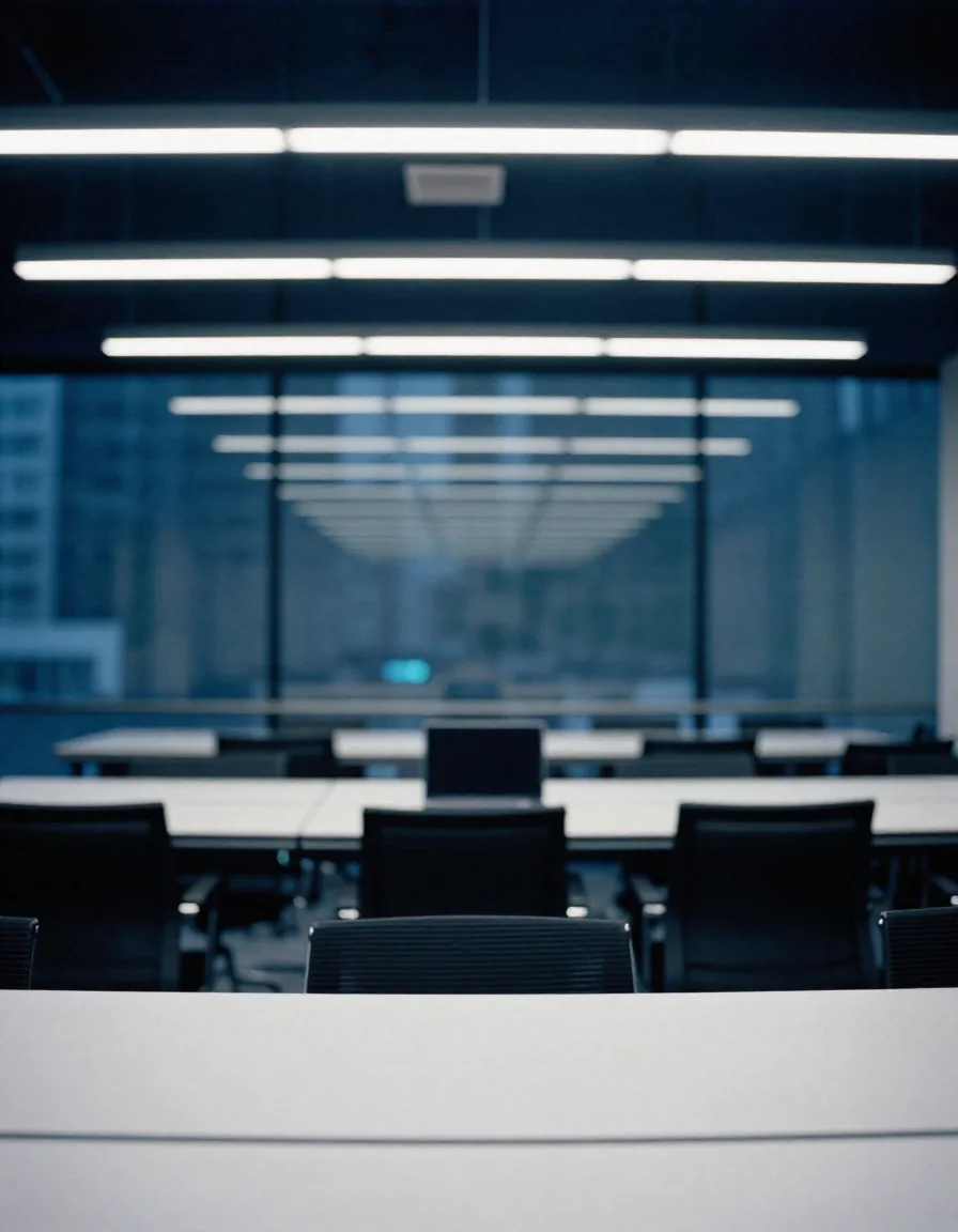 Sala de juntas vacía.