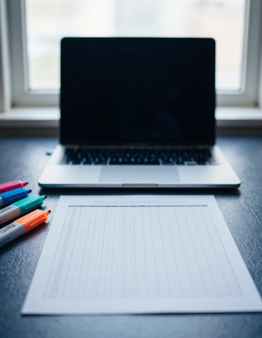Una tableta y una libreta sobre un escritorio.