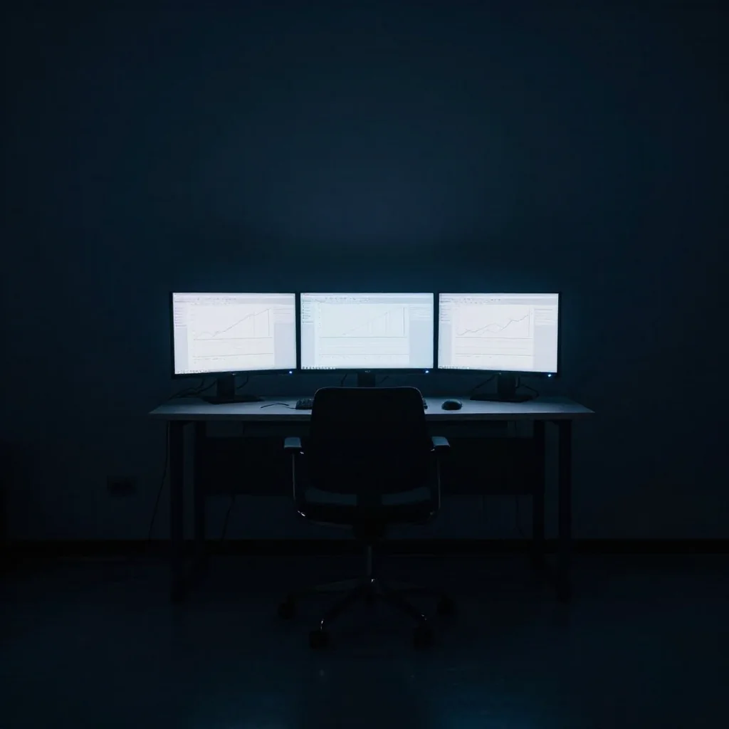 Sala de monitoreo con pantallas.