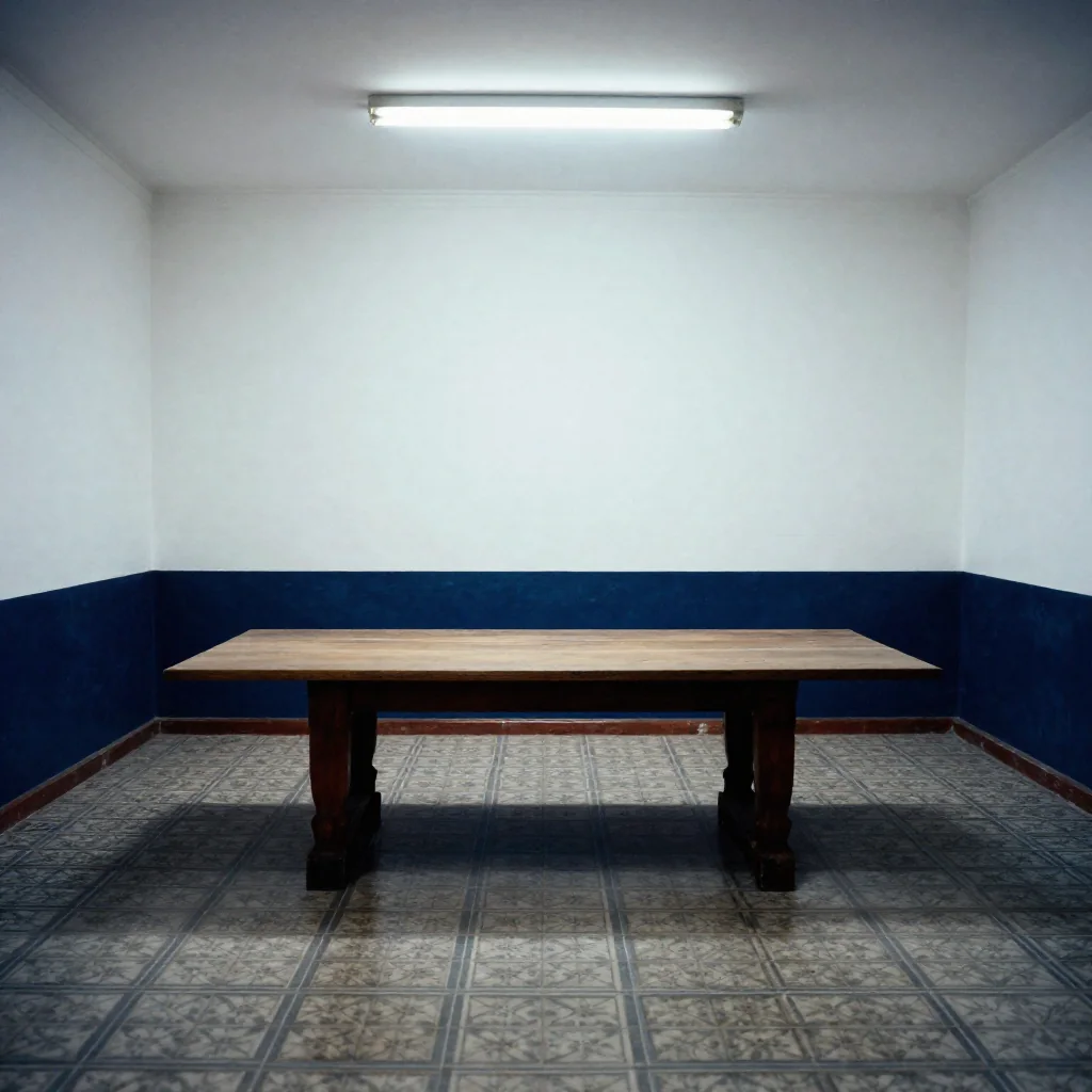 Sala de juntas vacía.