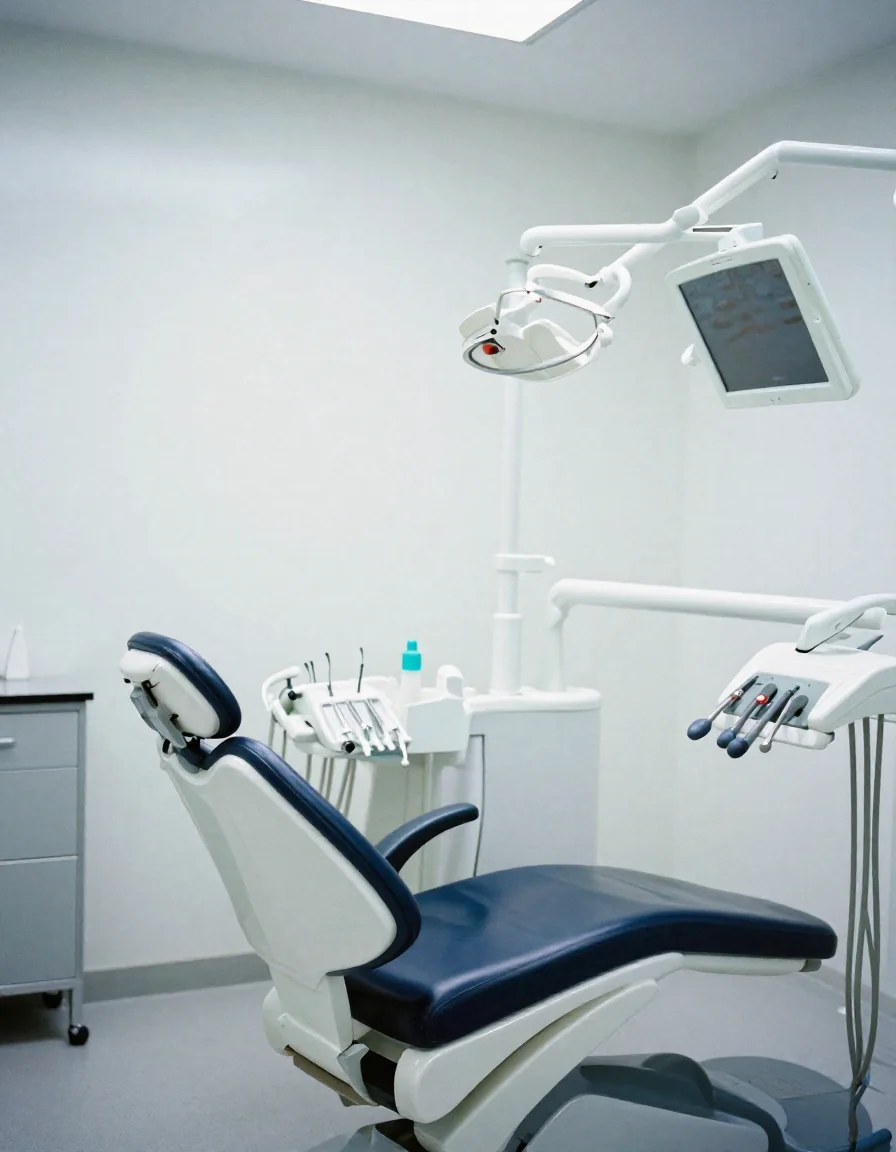 Un consultorio dental vacío.