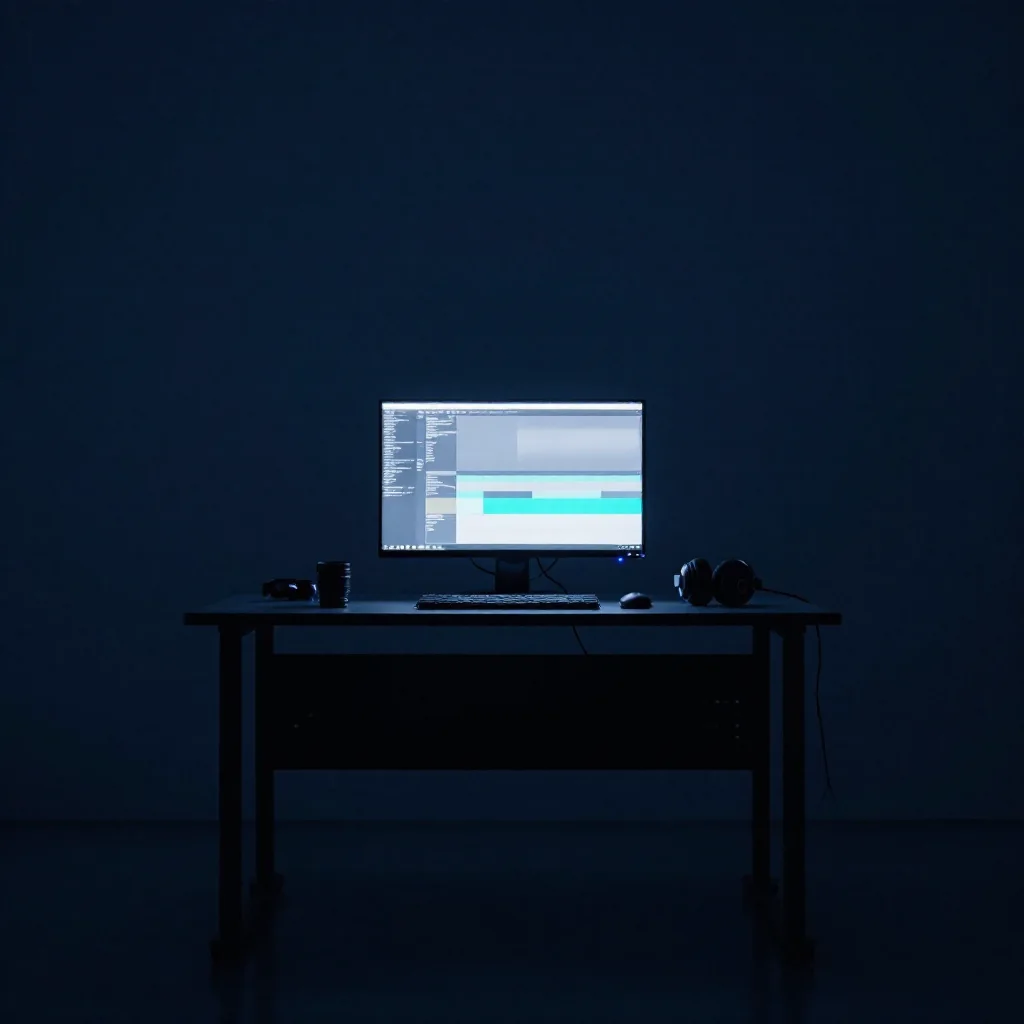 Un pequeño estudio para grabar contenido.