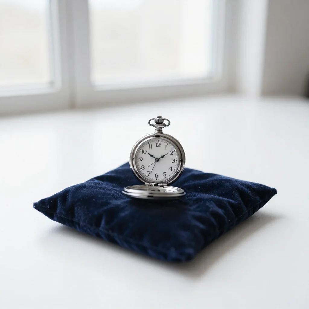Un reloj de pared sobre un escritorio.