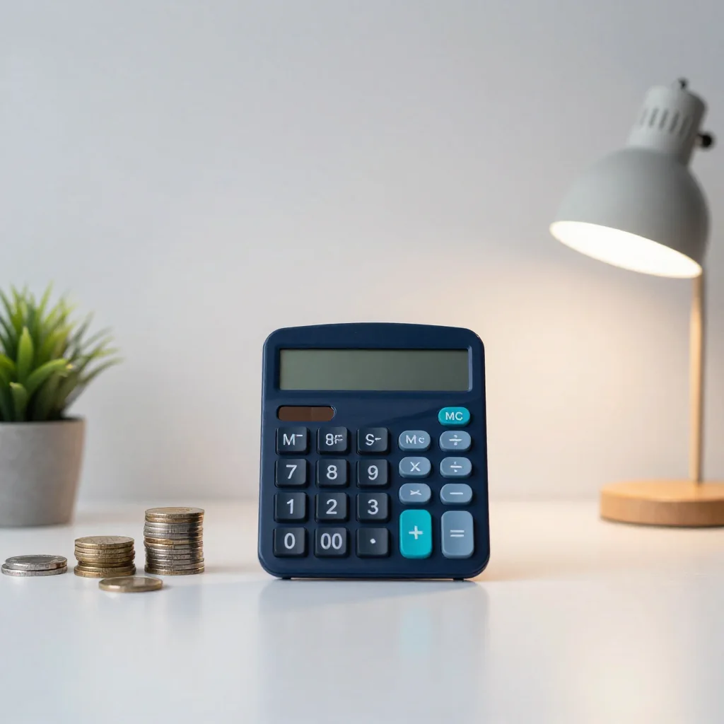 Pilas de monedas sobre una mesa.