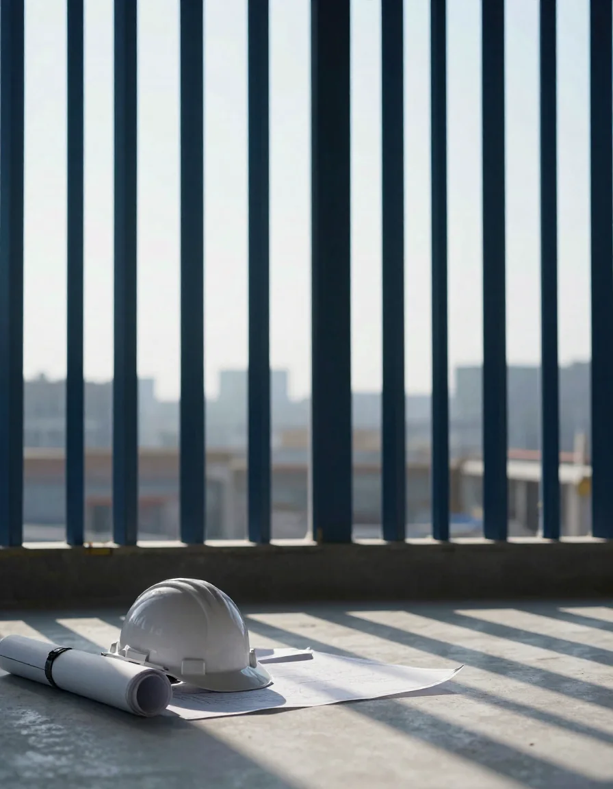 Un edificio en construcción.