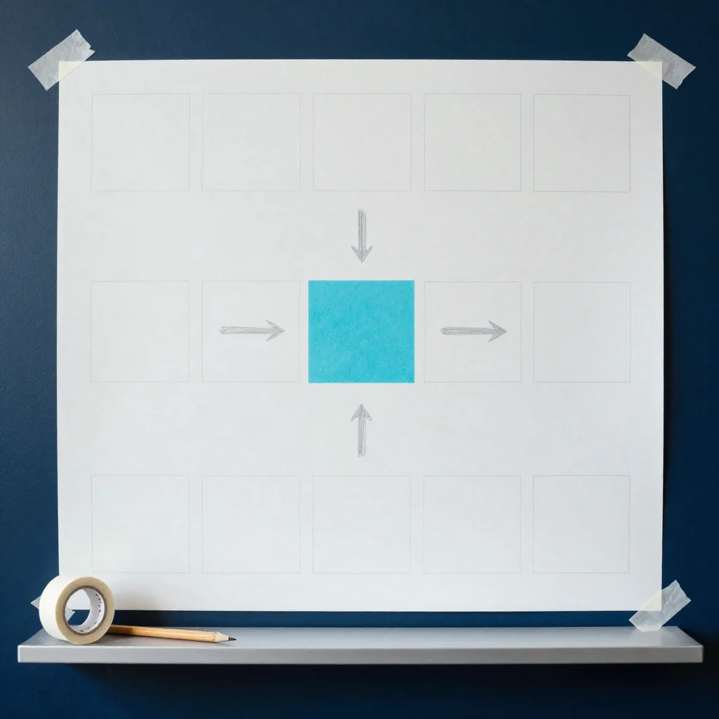Una pizarra con un diagrama de flujo.