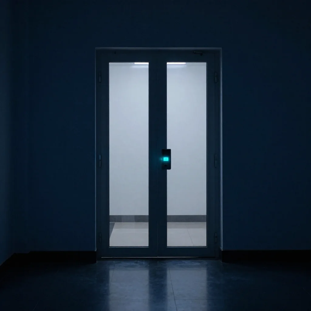 Puerta de acceso con control de seguridad.