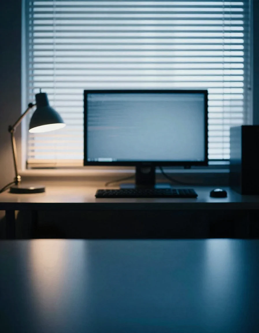 Monitores con código en un escritorio de desarrollo.