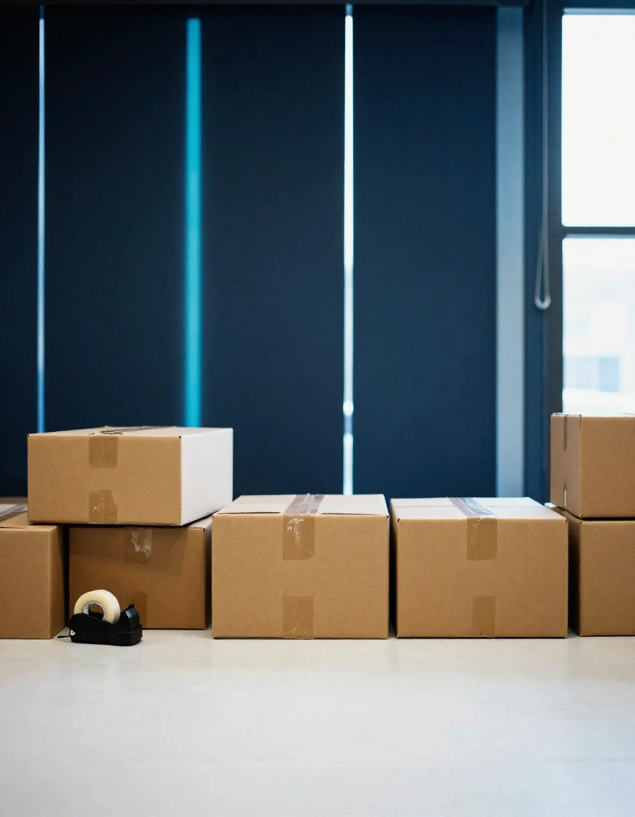 Cajas listas para envío.