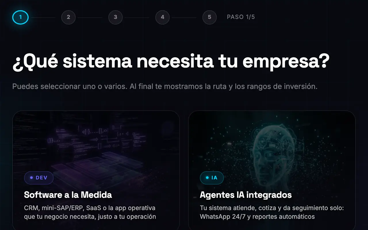 Pantalla real de la app de presupuestar