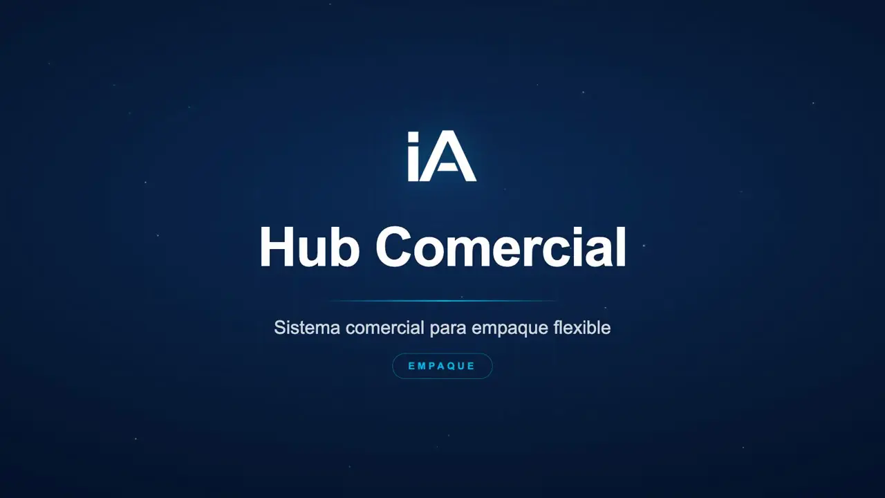 Pantalla de Hub Comercial