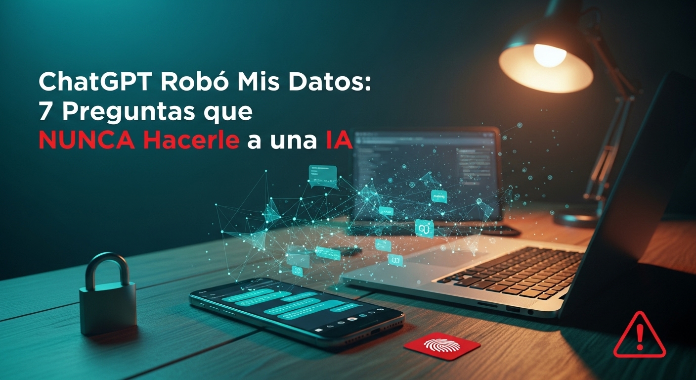 ChatGPT Robó Mis Datos, 7 Preguntas que NUNCA Debes Hacerle a una IA.