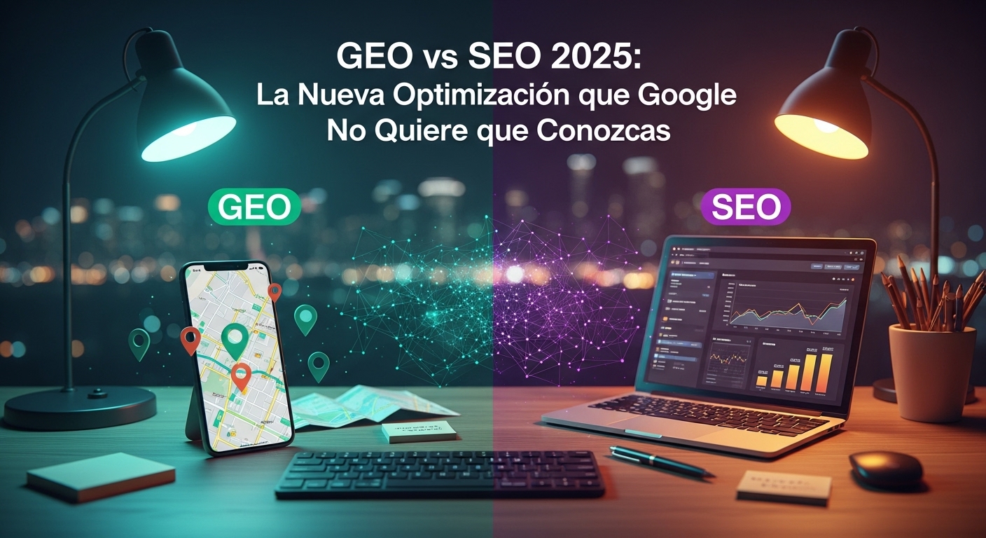 GEO vs SEO 2025, La Nueva Optimización que Google No Quiere que Conozcas.