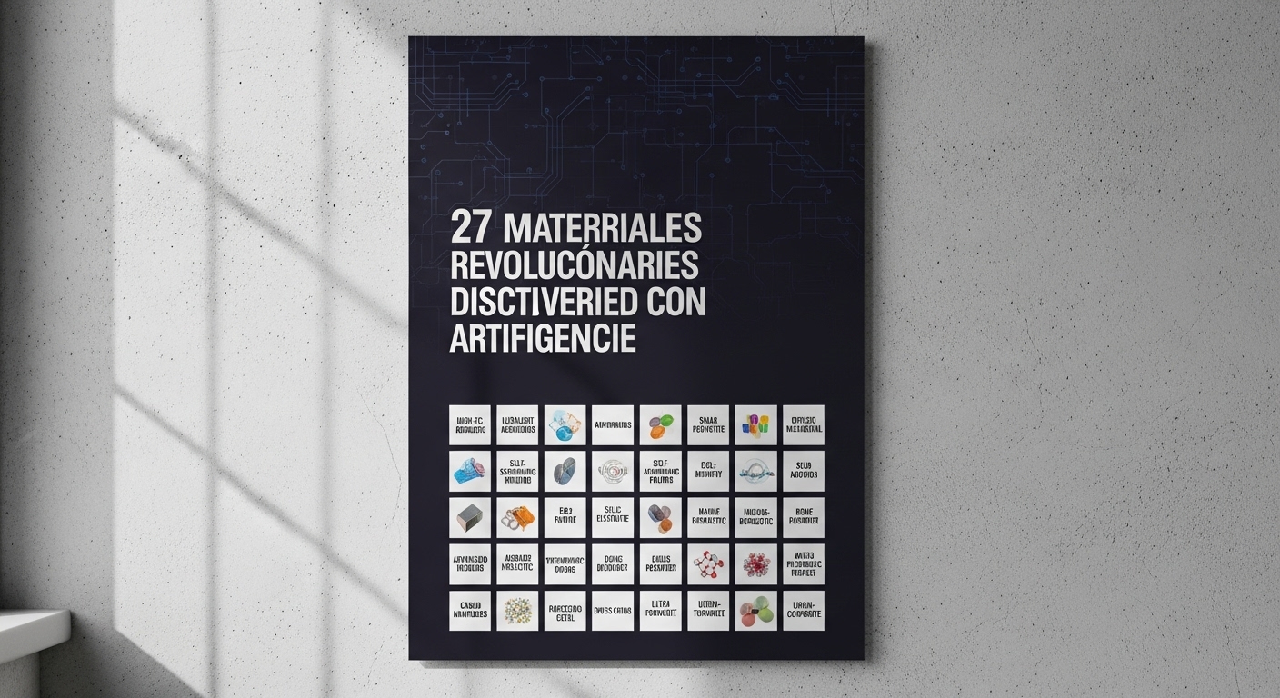 27 Materiales Revolucionarios Descubiertos con Inteligencia Artificial.