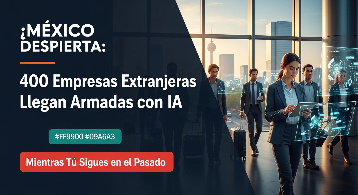 MÉXICO DESPIERTA, 400 Empresas Extranjeras Llegan Armadas con IA Mientras Tú Sigues en el Pasado.