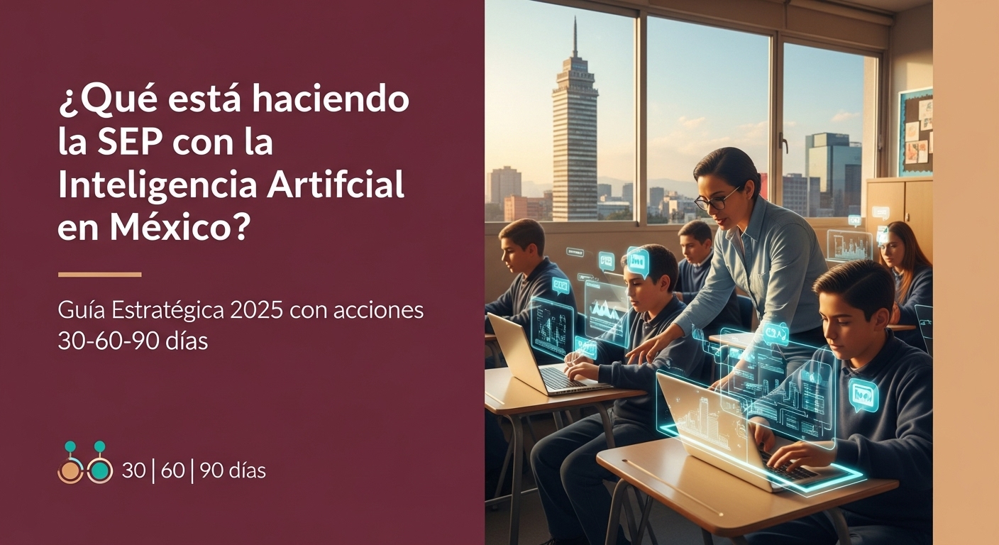 ¿Qué está haciendo la SEP con la Inteligencia Artificial en México? Guía Estratégica 2025 con acciones 30–60–90 días