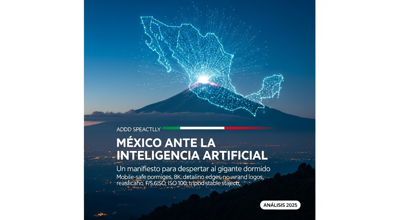 México ante la Inteligencia Artificial, Un Manifiesto para Despertar al Gigante Dormido.