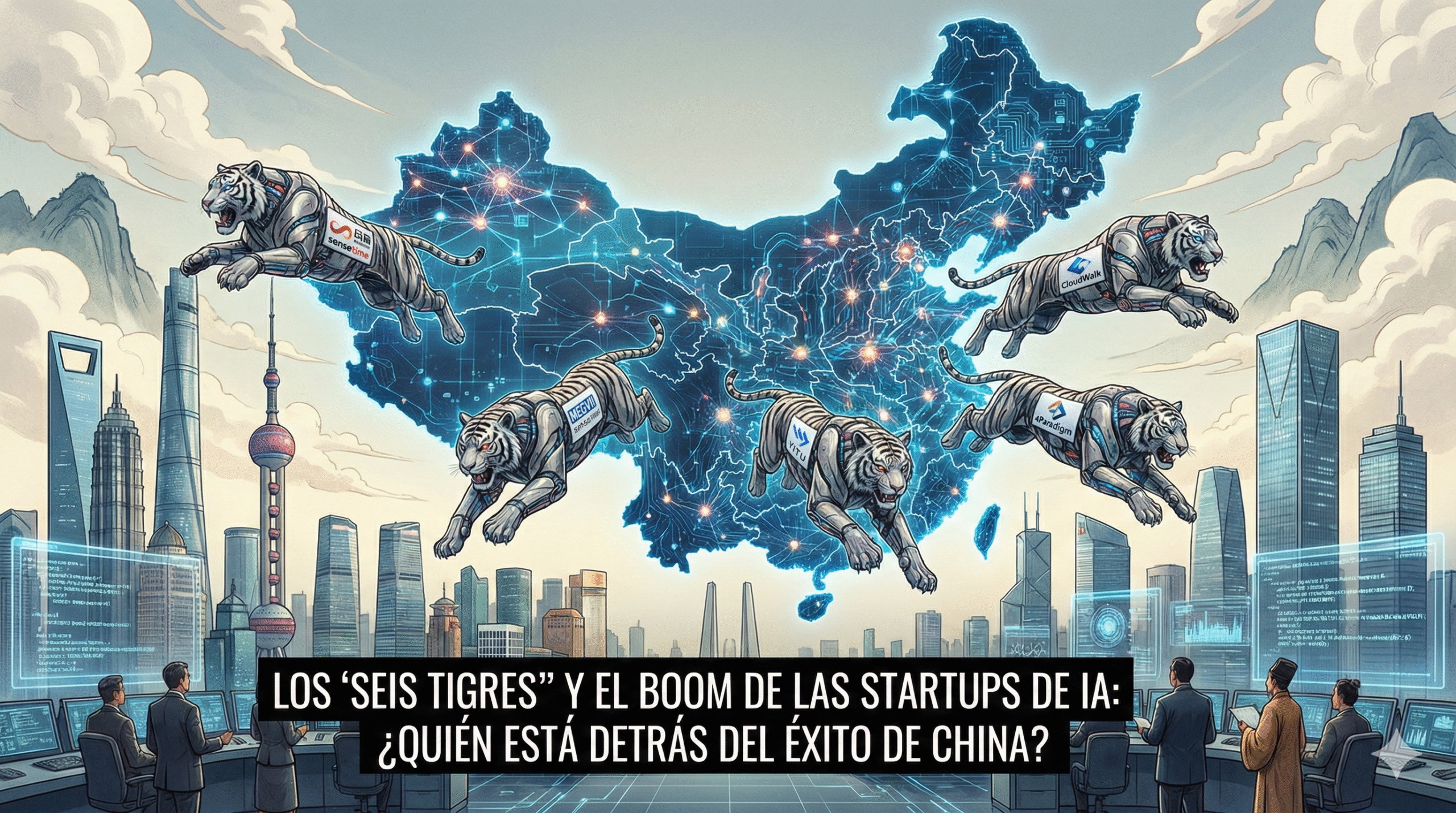 Los Seis Tigres y el Boom de las Startups de IA, ¿Quién está detrás del éxito de China?