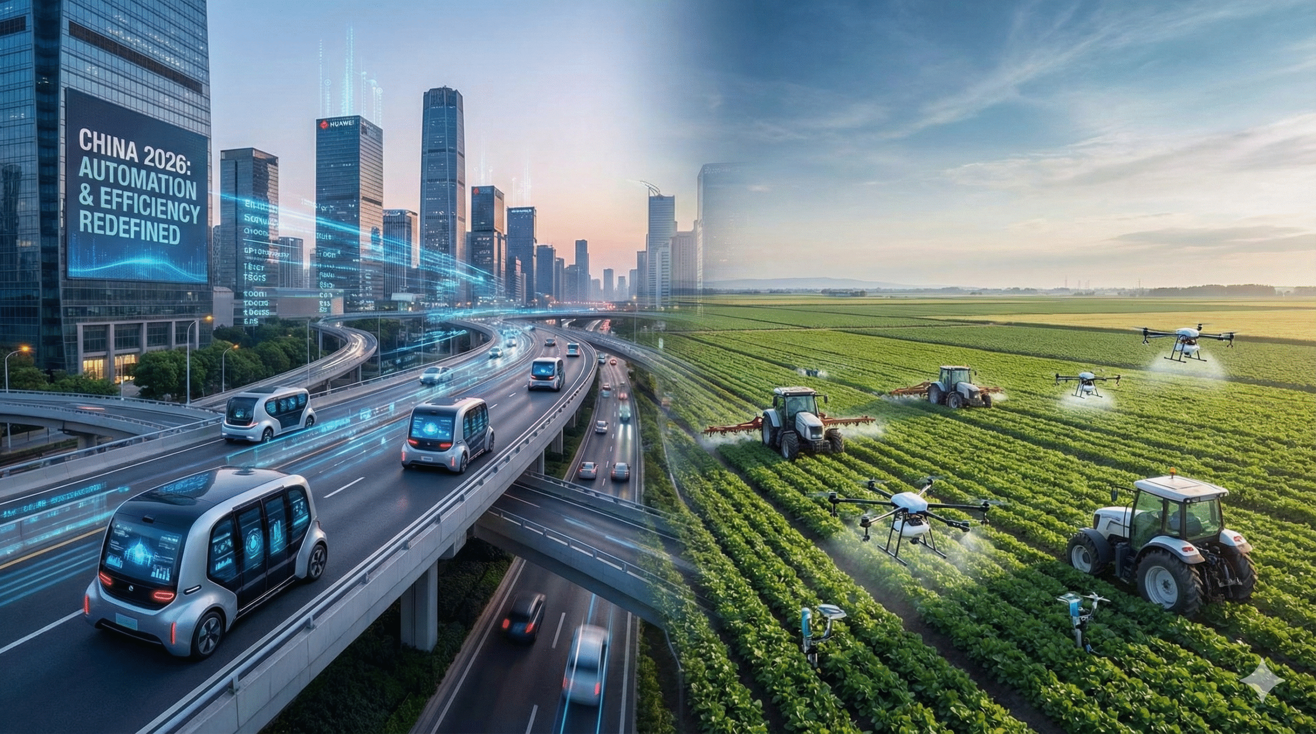 Taxis sin chofer granjas robot 2026