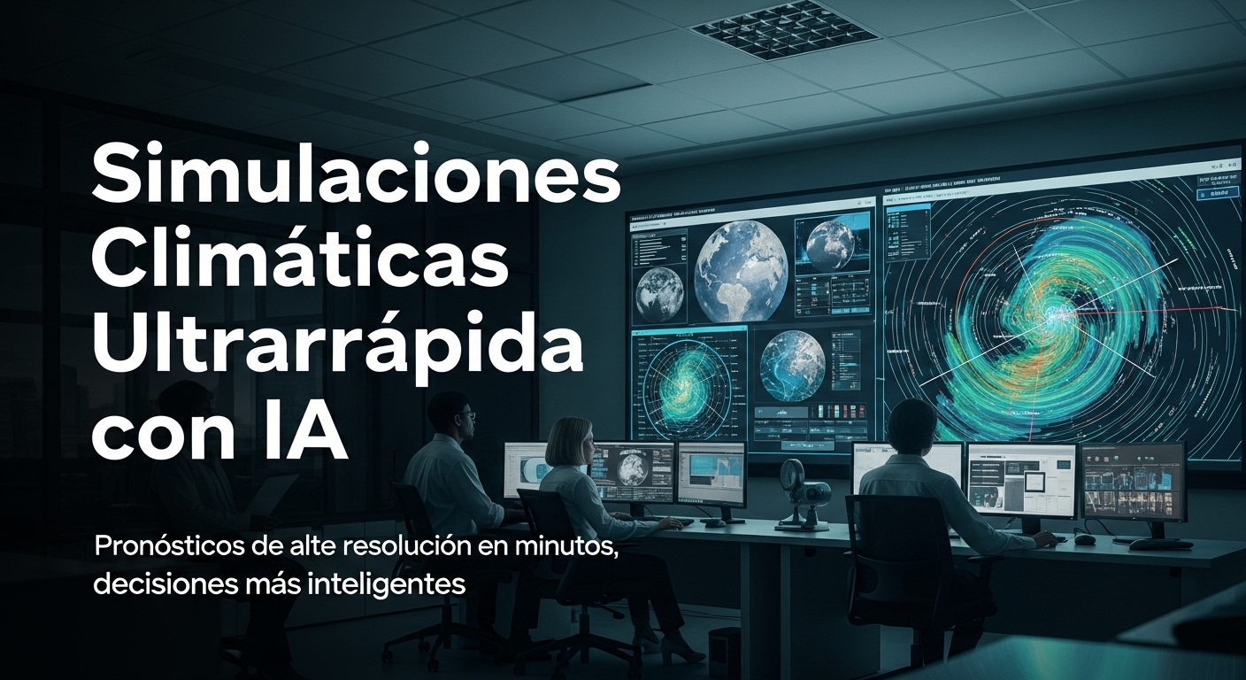 Simulaciones Climáticas Ultrarrápidas con IA